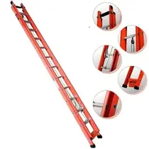 Escada Extensível 23 Degraus Síntese Tipo D Fibra de Vidro 4,20X7,20 Metros