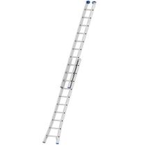 Escada Extensível 3x1 2x10 Degraus em Alumínio Pés Antiderrapantes Suporta Até 150kg MOR