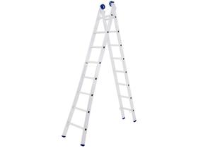 Escada Extensível 3x1 2x8 Degraus em Alumínio Suporta 150kg Antiderrapante Mor Escada Extensível 3x1 2x8 Degraus em Alumínio Suporta 150kg Antiderrapante Mor