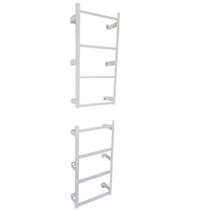 escada fixa de parede tipo marinheiro branca 2 unidades