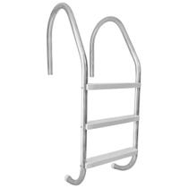 Escada Inox Para Piscina 3 Degraus Abs Shop das Cascatas