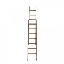 Escada Madeira Eucalipto Alongável 2 Partes de 7 Degraus - Volpato, Tamanho: 7 Degraus