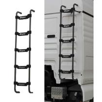 Escada MAN TGX Traseira Preta 1660mm 5 Degraus