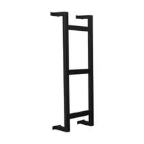 Escada Marinheiro em Alumínio 90 cm x 40 cm com 3 Degraus Kazan Preto Escada Marinheiro em Alumínio 90 cm x 40 cm com 3 Degraus Kazan Preto