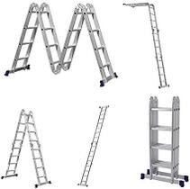 Escada Multifuncional 4x4 16 Degraus Mor Escada Multifuncional 4x4 16 Degraus Mor