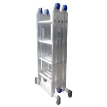Escada Multifuncional 4x4 com 16 Degraus em Alumínio - REAL ESCADAS