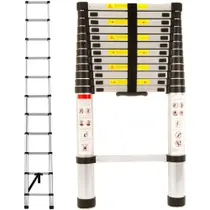 Escada Multifuncional Alumínio Telescópica Retrátil 13 Degraus Escada Multifuncional Alumínio Telescópica Retrátil 13 Degraus
