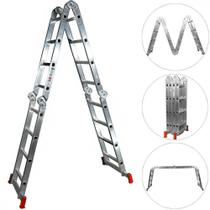 Escada Multifuncional De Aluminio 4X4 16D. 13 Em 1 Botafogo Escada Multifuncional De Aluminio 4X4 16D. 13 Em 1 Botafogo