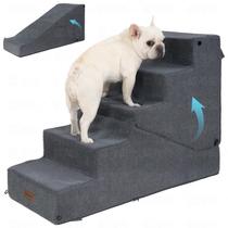 Escada para Animais SIEMOUR Dobrável com 5 Degraus Cinza