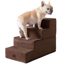 Escada para Cachorro EHEYCIGA 4 Degraus 46cm Alta Antiderrapante Marrom