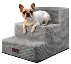 Escada para Cães Pequenos - 3, 4 ou 5 Degraus Antiderrapantes - Cinza Escada para Cães Pequenos - 3, 4 ou 5 Degraus Antiderrapantes - Cinza