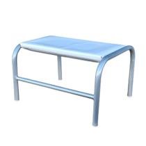 Escada Para Maca 1 Degrau Metálica Esmaltada Prata Medcombo