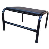 Escada Para Maca 1 Degrau Metálica Esmaltada Preta Medcombo