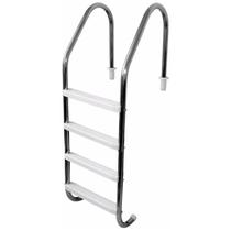 Escada para Piscina 1.1/2 POL em Aço Inox com 4 Degraus Anatômicos em ABS SODRAMAR Escada para Piscina 1.1/2 POL em Aço Inox com 4 Degraus Anatômicos em ABS SODRAMAR
