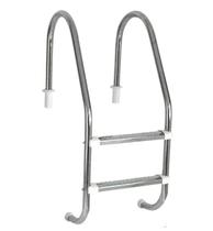 Escada para Piscina Tradicional 1 1/2" em Aço Inox 2 Degraus Anatômicos em Inox - Sodramar Escada para Piscina Tradicional 1 1/2" em Aço Inox 2 Degraus Anatômicos em Inox - Sodramar