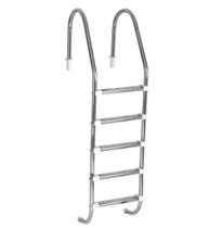 Escada para Piscina Tradicional 1 1/2" em Aço Inox 5 Degraus Anatômicos em Inox - Sodramar Escada para Piscina Tradicional 1 1/2" em Aço Inox 5 Degraus Anatômicos em Inox - Sodramar