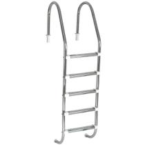 Escada para Piscina Tradicional 1 1/2" em Aço Inox 5 Degraus Anatômicos em Inox - Sodramar Escada para Piscina Tradicional 1 1/2" em Aço Inox 5 Degraus Anatômicos em Inox - Sodramar
