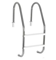 Escada para Piscina Tradicional 2" em Aço Inox 2 Degraus Anatômicos em ABS - Sodramar Escada para Piscina Tradicional 2" em Aço Inox 2 Degraus Anatômicos em ABS - Sodramar