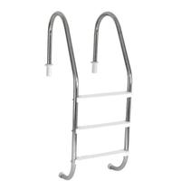 Escada para Piscina Tradicional 2" em Aço Inox 3 Degraus Anatômicos em ABS - Sodramar Escada para Piscina Tradicional 2" em Aço Inox 3 Degraus Anatômicos em ABS - Sodramar