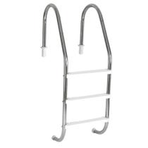 Escada para Piscina Tradicional 2" em Aço Inox 3 Degraus Anatômicos em ABS - Sodramar Escada para Piscina Tradicional 2" em Aço Inox 3 Degraus Anatômicos em ABS - Sodramar