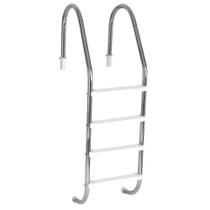 Escada para Piscina Tradicional 2" em Aço Inox 4 Degraus Anatômicos em ABS - Sodramar Escada para Piscina Tradicional 2" em Aço Inox 4 Degraus Anatômicos em ABS - Sodramar