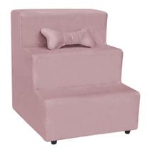 Escada Pet 3 Degraus para Cães Pequenos e Gatos - Conforto e Acesso