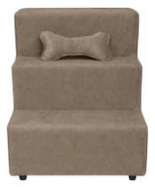 Escada Pet 3 Degraus para Cães Pequenos e Gatos - Conforto e Acesso