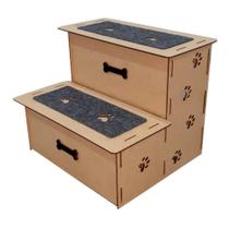 Escada Pet Cachorro Gato 2 Degraus 30 cm para Sofá cama