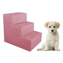 Escada Pet para Cães e Gatos Veludo Rosa Dal Poz Estofados
