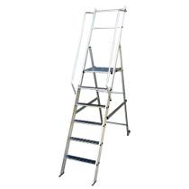 Escada Plataforma Dobrável em Alumínio 1,50M com 05 Degraus PODIUM1500 ESCALEVE