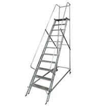 Escada plataforma em alumino 2 75M 10 DEGRAUS PLAT2750RVD ESCALEVE