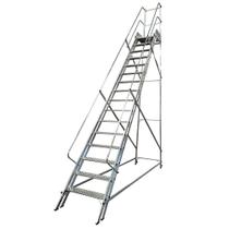 Escada Plataforma em alumino NR12 4,00M 15 DEGRAUS PLATNR4000RVD ESCALEVE