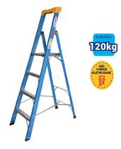 Escada Plataforma Premium 1,20m Fibra /Alumínio Wbertolo