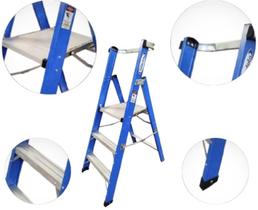 Escada Plataforma Profissional 0,90m Fibra/Alumínio Wbertolo