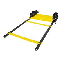 Escada Poker Agilidade Pro Treinamento 9 Degraus x 4,5 Metros Amarelo e Preto