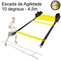Escada Pvc + 10 Cones + 10 Pratos Para Treinamento Funcional