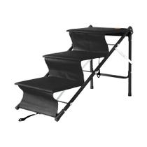 Escada Rampa Para Pet One Dobrável Tubline - Preto