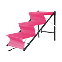 Escada Rampa Para Pet One Dobrável Tubline - Rosa