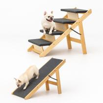 Escada Rampa Pet 4 Degraus 60 Cm Todas As Raças Alta Segura