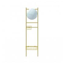 Escada Tali Multiuso Epic Dourada com Cestos PG 180x43cm