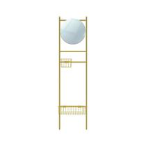 Escada Tali Multiuso Epic Dourada Com Cestos Pg 190X45Cm - E2G Design