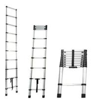 Escada Telescópica de Alumínio 10 Degraus - 3,20mt Capacidade até 150kg