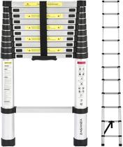 Escada Telescópica de Aluminio 13 Degraus 3.8m Zaganza