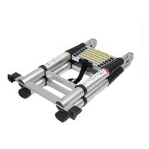 Escada Telescópica Dupla 16 Degraus 5M Aluminio Qualidade Escada Telescópica Dupla 16 Degraus 5M Aluminio Qualidade