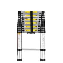 Escada Telescópica Extensiva Aço Inoxidável 13 Degraus 3,8m - Garden life