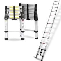 Escada Telescópica Extensível 2,6m com 8 Degraus em Alumínio - Starfer