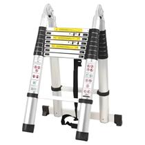 Escada Telescópica Inox Dupla JST 16 Degraus 5m ETI500D Multifuncional Escada Telescópica Inox Dupla JST 16 Degraus 5m ETI500D Multifuncional