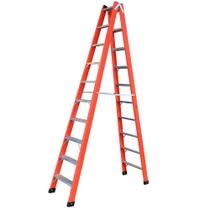 Escada Tesoura Dupla em Fibra 10 Degraus 3 Metros WBERTOLO