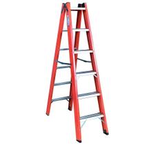 Escada Tesoura Dupla em Fibra 6 Degraus 1,80 Metros Escada Tesoura Dupla em Fibra 6 Degraus 1,80 Metros