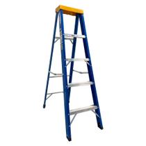 Escada Tesoura Fibra Premium 5 Degraus 1,50MTS TAFP5 W BERTOLO